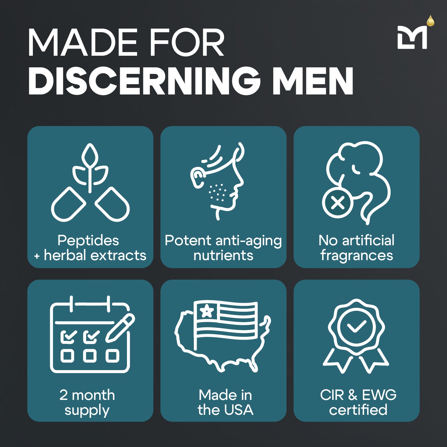 Man Labs Titan Peptide Cream | Gentle | Anti-aging | Face moisturizer | 50 mL image 4