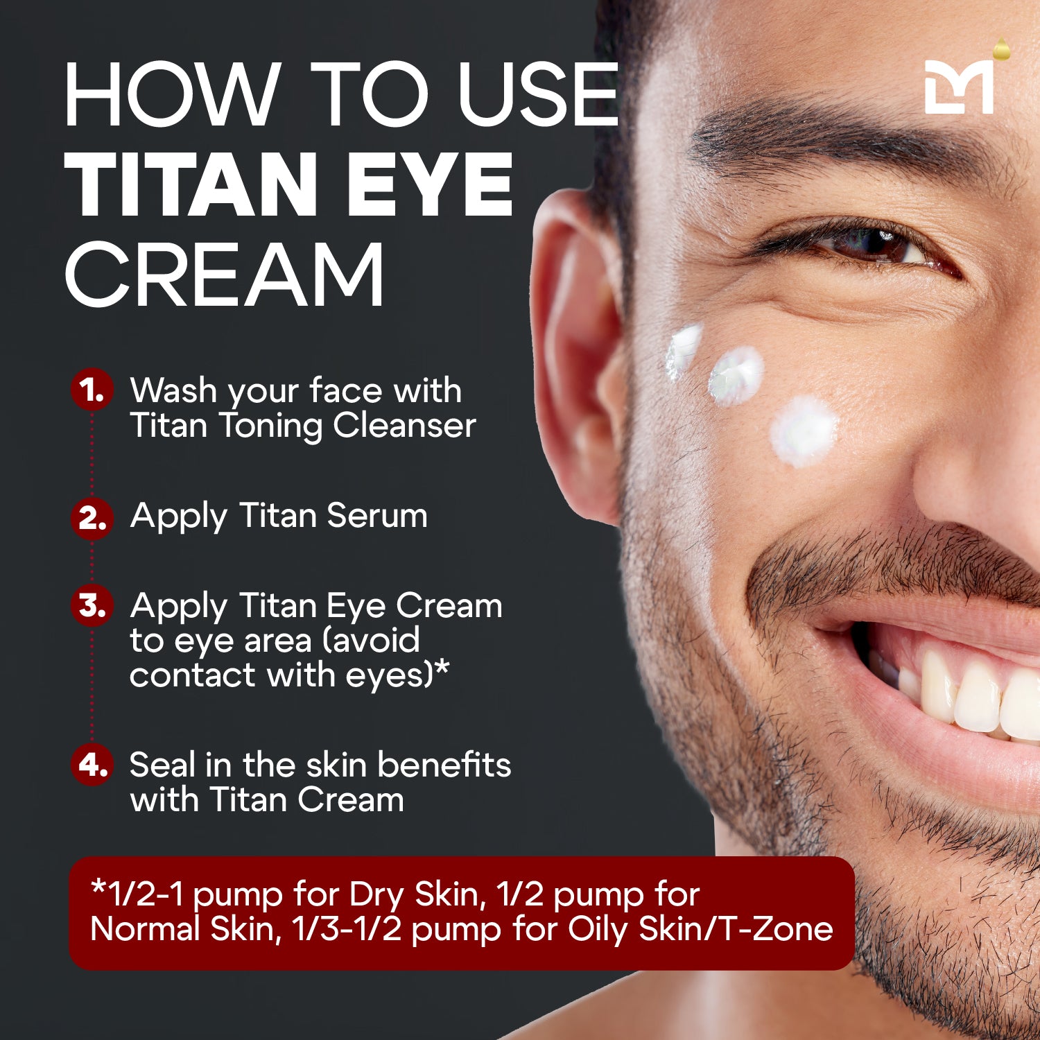 Man Labs Titan Eye Cream | High potency | Anti-aging | 15 mL image 1