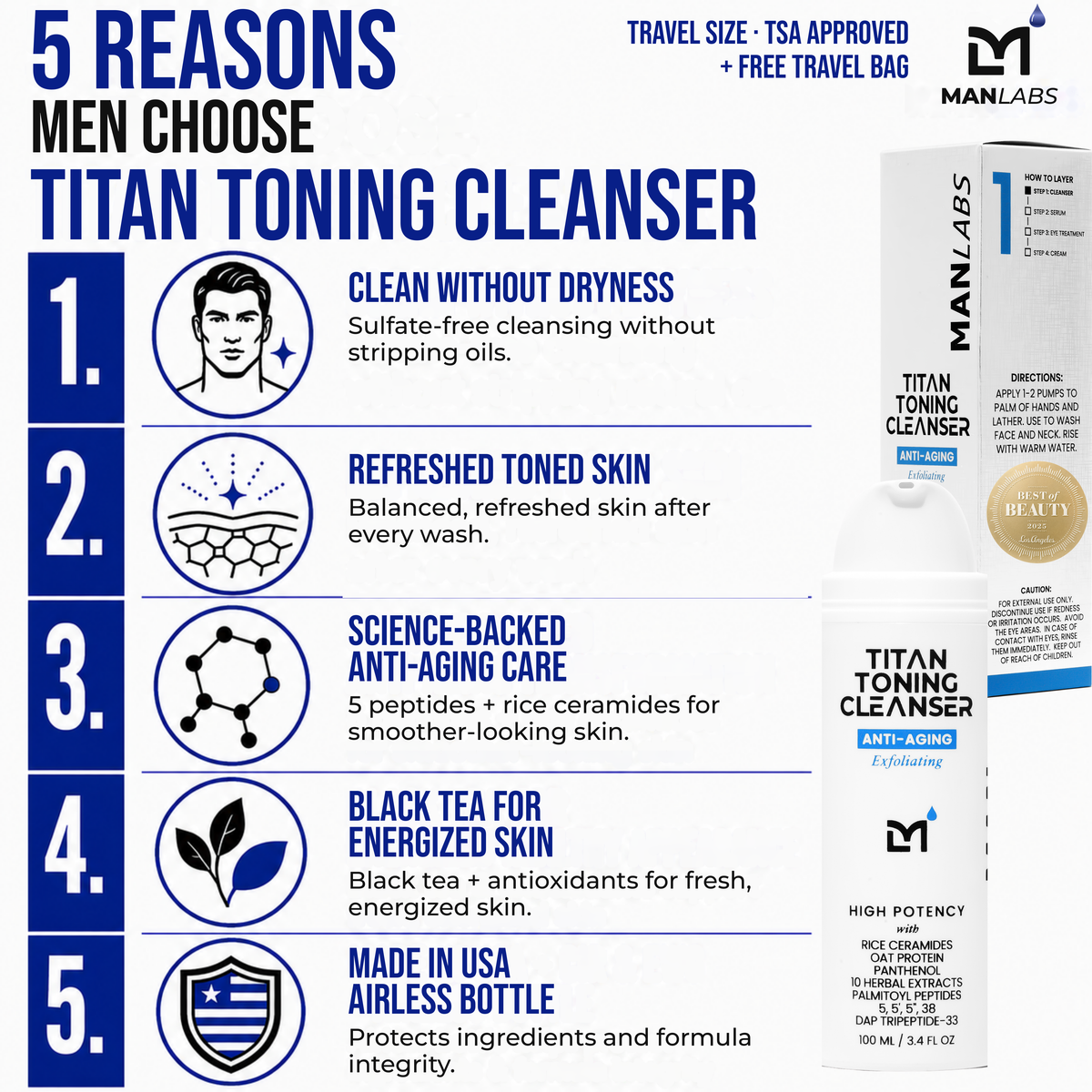 Titan Anti-Aging & Toning Facial Cleanser 100 mL